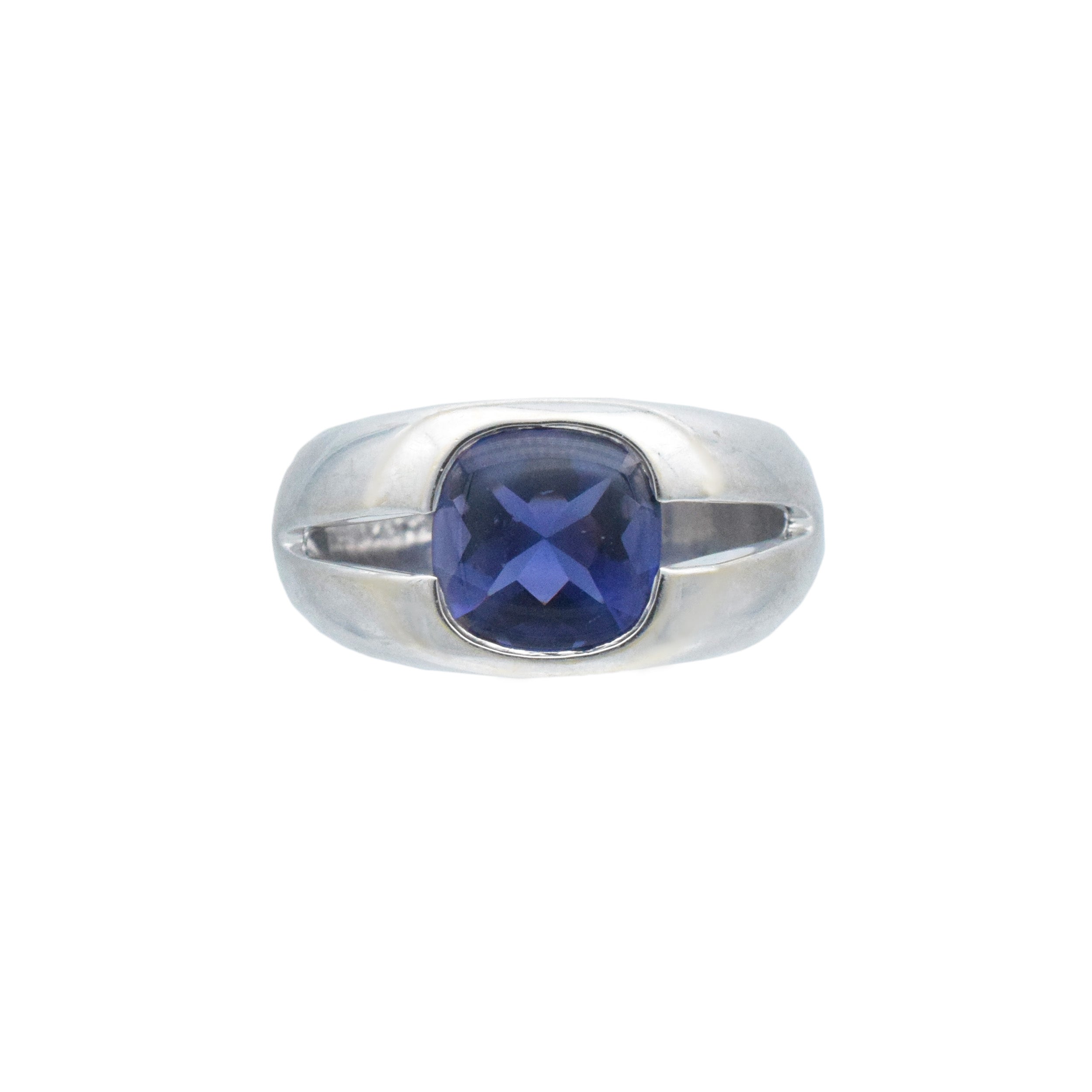 Tiffany & Co. Iolite Solitaire Ring In 18k White Gold