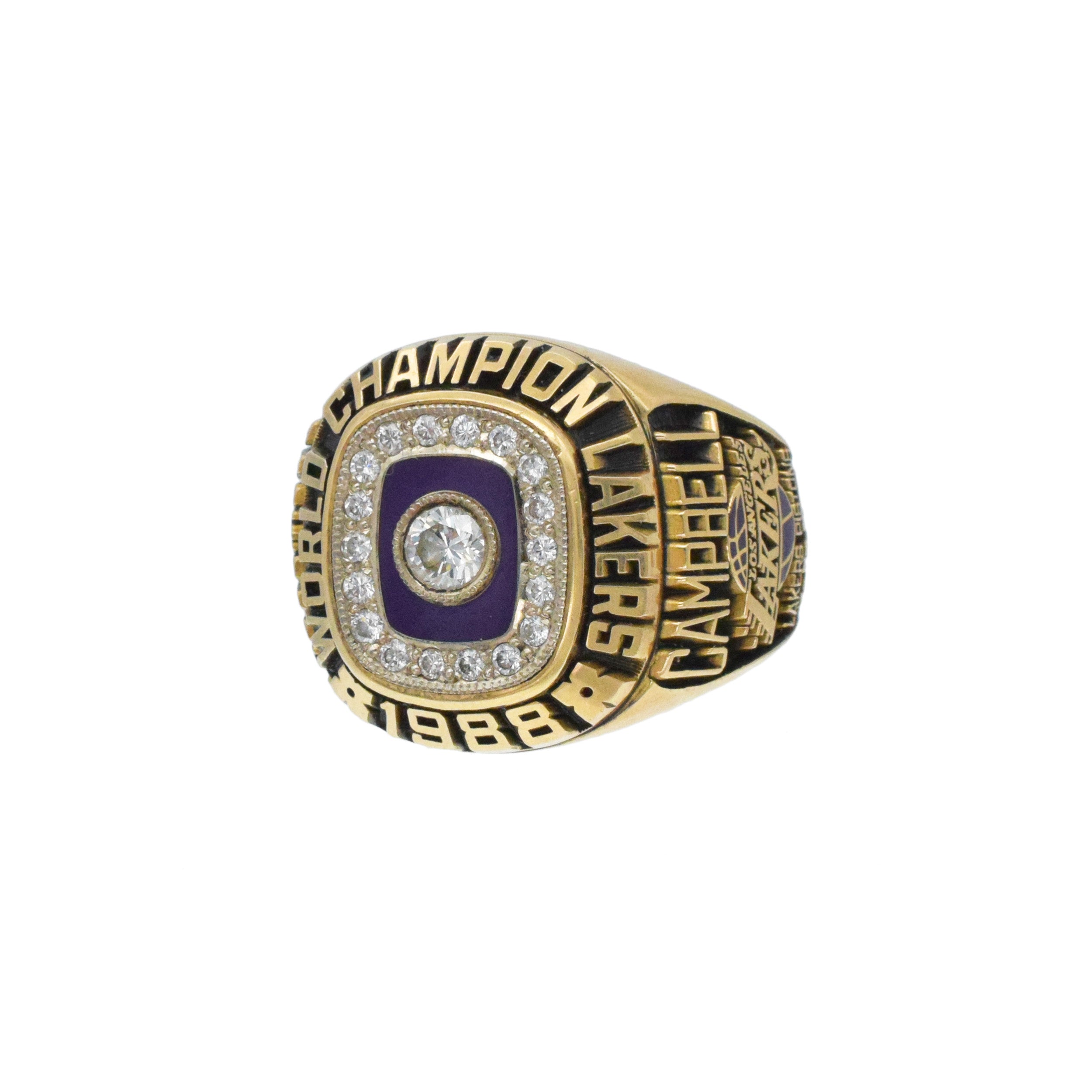 1988 Tony Campbel's Los Angeles Lakers NBA Championship Players Ring In 14k Gold