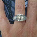 8.41ct Graff Emerald Cut Diamond Engagement Ring
