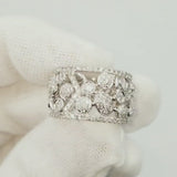 2.65ct Diamond 'Bubble' Ring in 18K White Gold