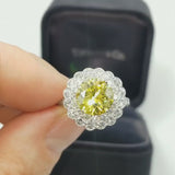 3.01ct Natural Fancy Vivid Yellow Diamond Ring by Tiffany & Co.