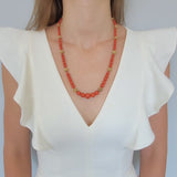 Coral & 18k Yellow Gold Necklace by Van Cleef & Arpels