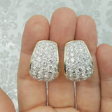12ct Diamond Hoop Earrings By David Webb