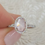 0.88ct Natural Fancy Pink Diamond Engagement Ring