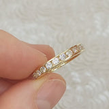 2.10ct Round Diamond Eternity Band in 18K Yellow Gold