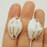 Seaman Schepps Sapphires & Emerald Seashell Earrings