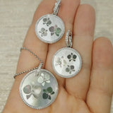 Cartier Diamond & Mother of Pearl Orchid Necklace & Earrings Set