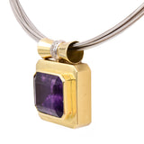 Amethyst & Diamond Necklace
