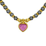 Bulgari Rubellite Heart Necklace