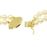 Double Strand White Pearl Necklace