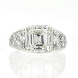 8.41ct Graff Emerald Cut Diamond Engagement Ring