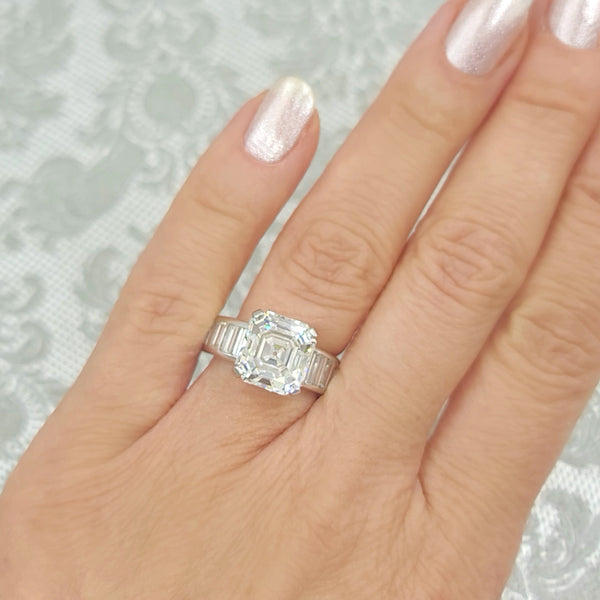 Harry Winston 6.20ct Asscher Diamond Engagement Ring