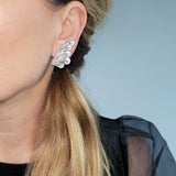 Seaman Schepps Pearl & Diamond Earrings