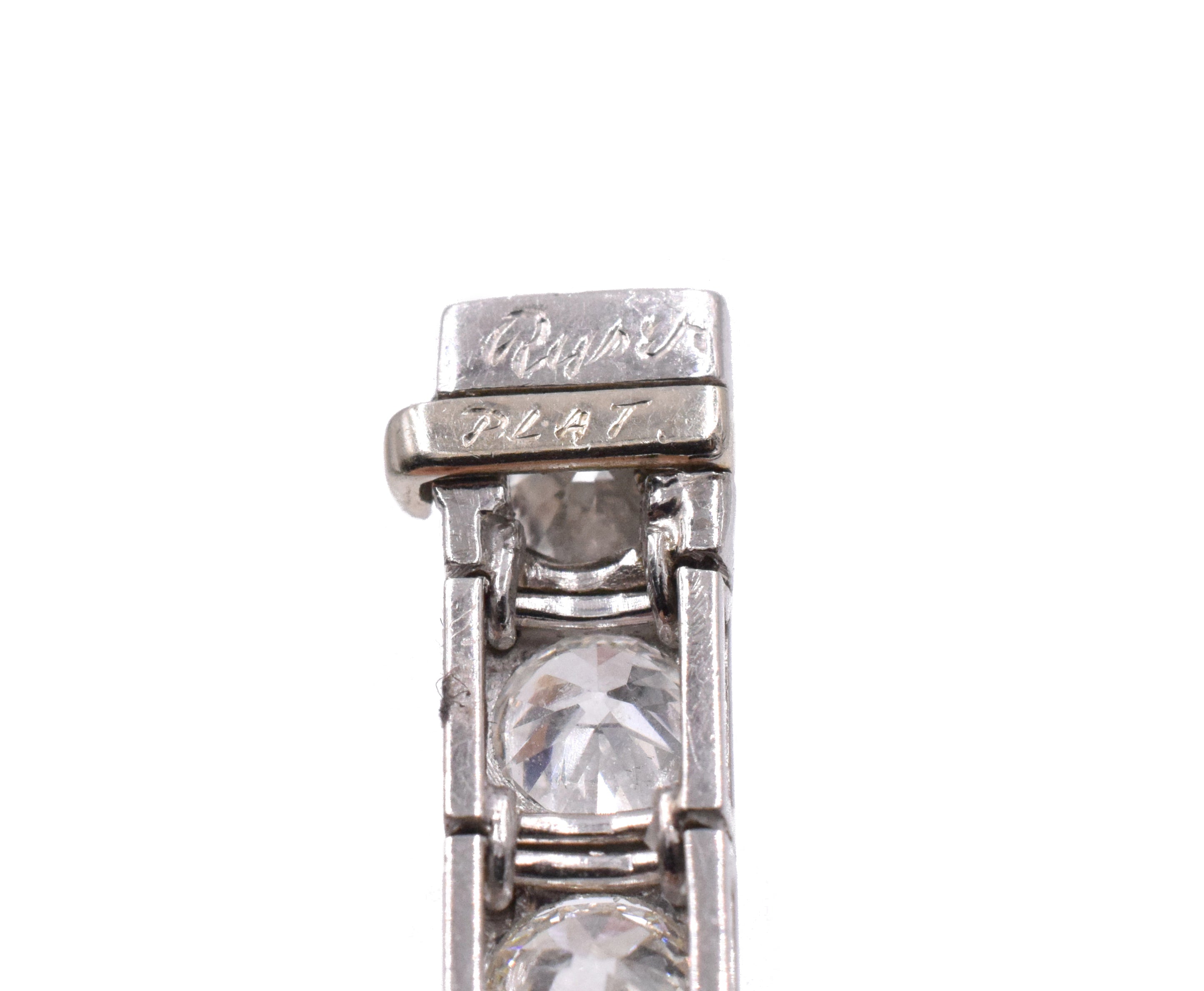 RUSER 17ct Diamond Tennis Bracelet In Platinum