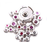 Tiffany & Co Pink & White Diamonds & Pink Sapphires Bracelet & Earrings Set