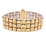 Reversible Bracelet in 14k Two-Tone Gold