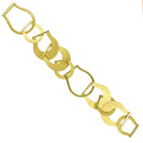 Youmna Oxbow Stirrup Design Link Bracelet in 18k Yellow Gold