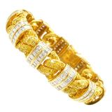 Graff 7ct Fancy Intense Yellow & 10ct White Diamond Bracelet