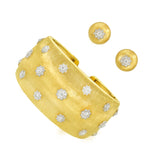 Buccellati 'Macri' 18k Diamond & Yellow & White Gold Bracelet and Earrings Set