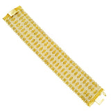 1945's Wide Gold Mesh Bracelet