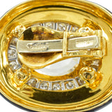 1980's David Webb Sapphire, Diamond & Enamel Earrings
