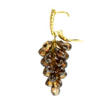 45.75ct Briolette Cognac Diamond Earrings