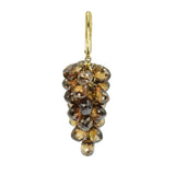 45.75ct Briolette Cognac Diamond Earrings