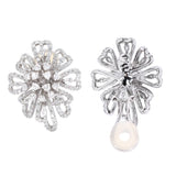 2.90ct Diamond Flower Blossom Earrings