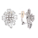2.90ct Diamond Flower Blossom Earrings