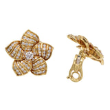 1990's Diamond Flower Earrings by Van Cleef & Arpels