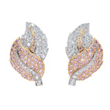 GRAFF Pink Diamond Leaf Earrings