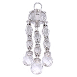 Diamond & Crystal Chandelier Earrings in 18k White Gold