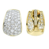 12ct Diamond Hoop Earrings By David Webb