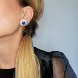 Cartier Diamond & Sapphire Earrings