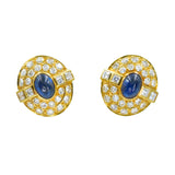 Cartier Diamond & Sapphire Earrings