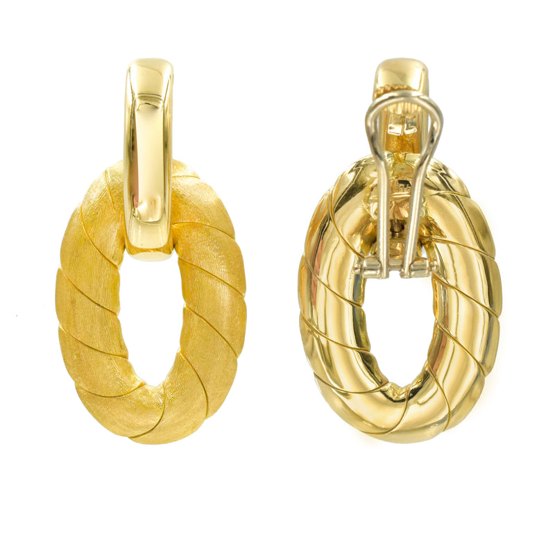 Doorknocker Earrings in 18K Yellow Gold