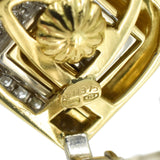 2.30ct Diamond Heart Earrings in 18K Two-tone Gold
