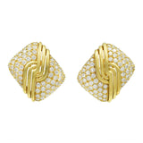 3.50ct Diamond Earrings in 18k Yellow Gold
