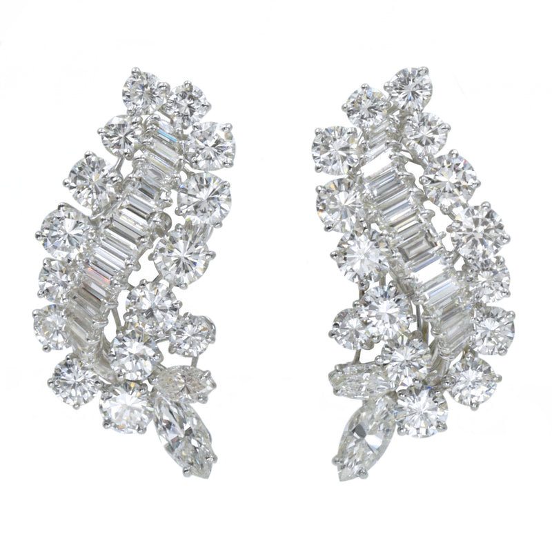 1990's Bulgari 10.20ct Diamond Earrings