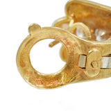 1970's Van Cleef & Arpels Diamond Door Knocker Earrings with Interchangeable Hoop