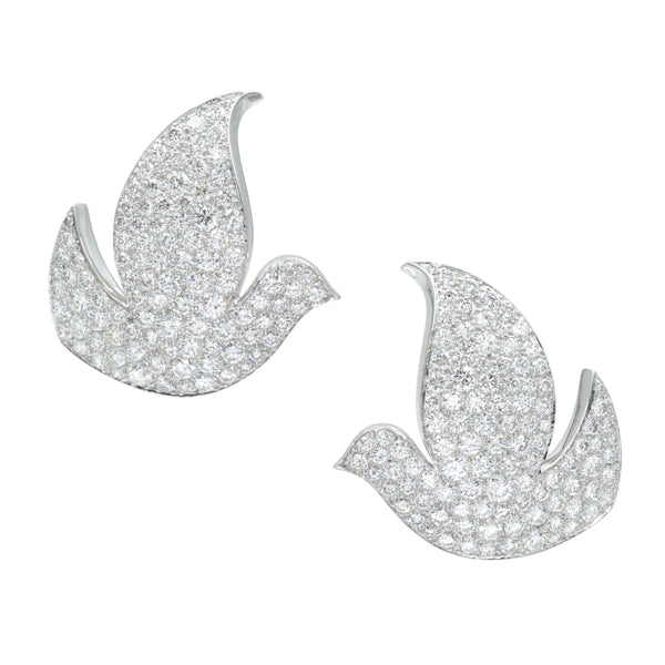 Cartier "Colombe de la Paix - Dove of Peace" diamond earrings
