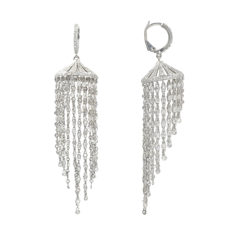 5ct Diamond Chandelier Earrings