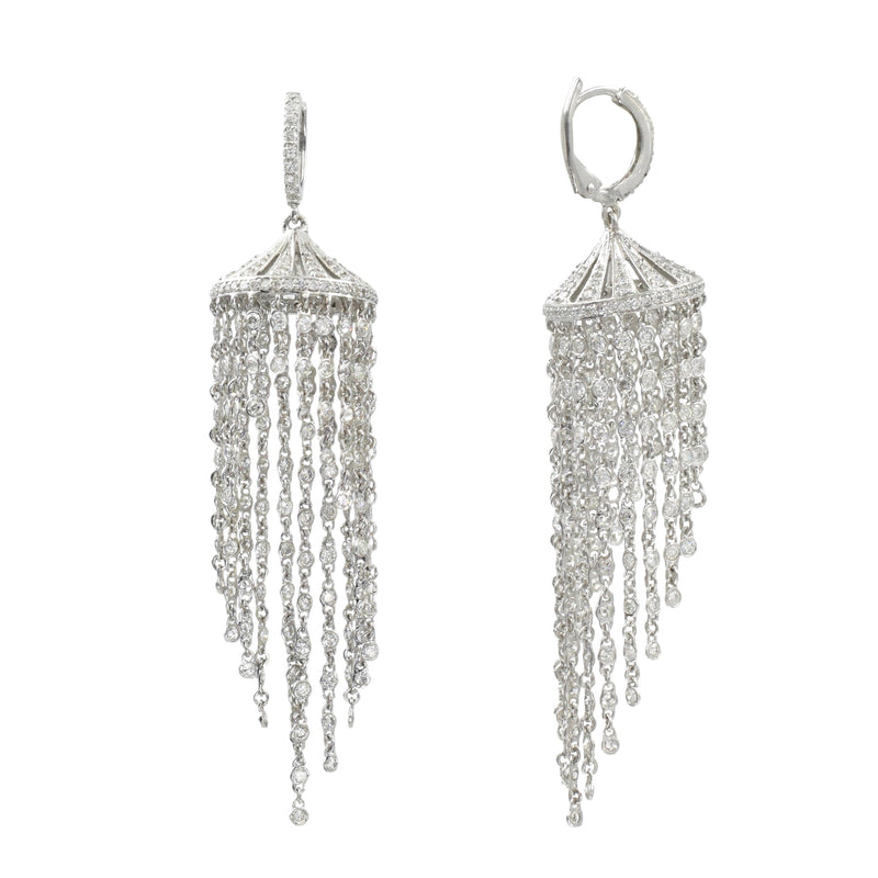 5ct Diamond Chandelier Earrings