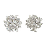 1970's Tiffany & Co. Diamond Flower Earrings