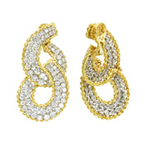 David Webb 30ct Diamond Hoop Earrings