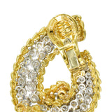 David Webb 30ct Diamond Hoop Earrings