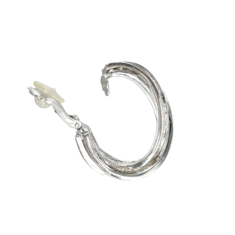 Cartier Trinity Diamond Hoop Earrings