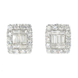 2.86ct Diamond Cluster Earrings