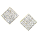 Tiffany & Co Invisible Set Diamond Earrings