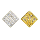 Tiffany & Co Invisible Set Diamond Earrings
